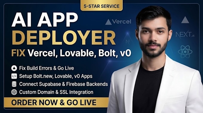 fix and deploy your nextjs, lovable or bolt ai app