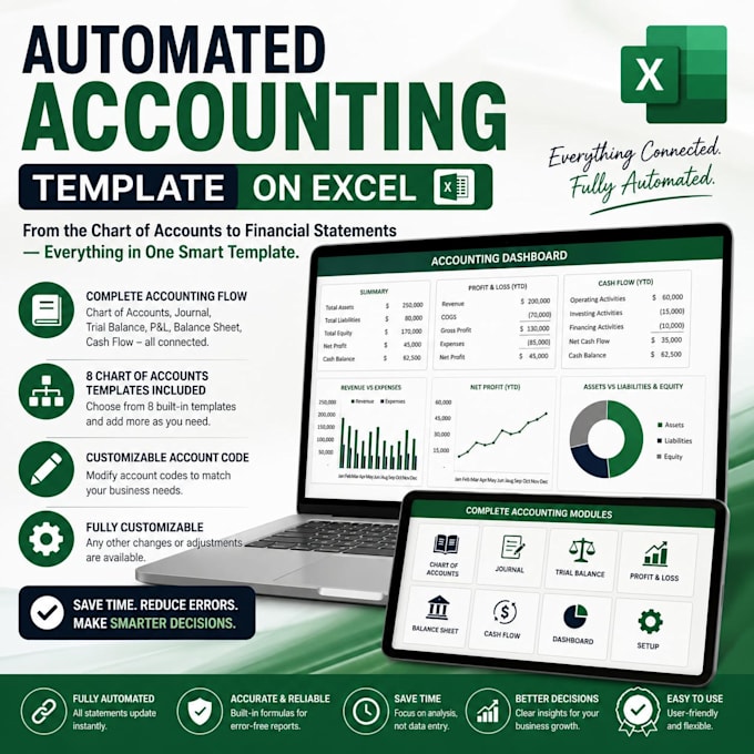 automated accounting template available on excel