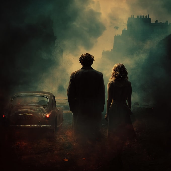 create a unique horror, thriller book cover design