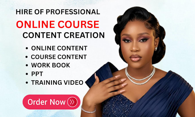create online course content curriculum workbook power point slides