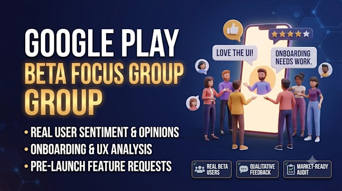 run a pre launch beta focus group for google play closed testing