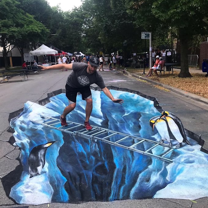 design custom 3d exhibition booth graphics, floor decals, and wall wraps