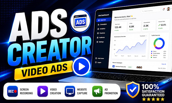 create professional screen recording video ads for apps