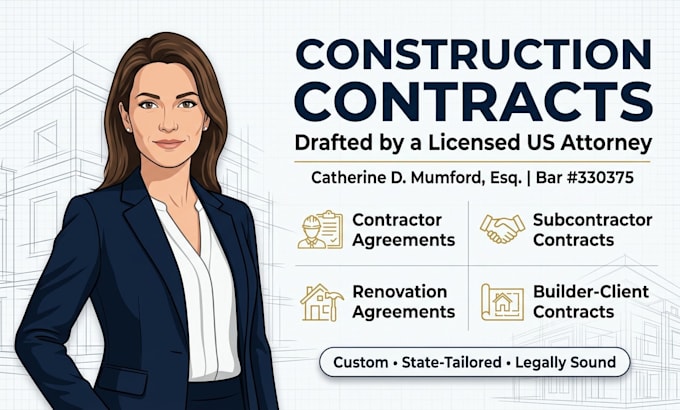 draft custom home builder and client construction contracts