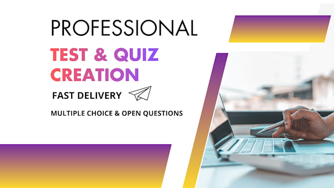 create professional tests and quizzes for any subject