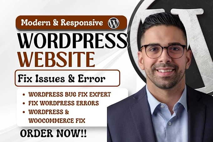 fix wordpress issues fix wordpress error wordpress bugs fix woocommerce fix