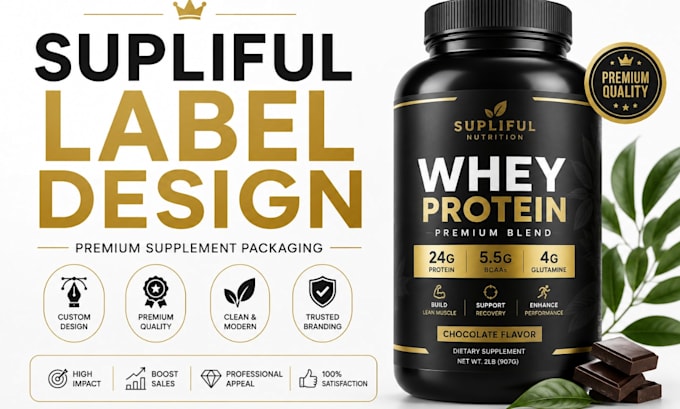 create fda compliant supplement label and label design for supliful