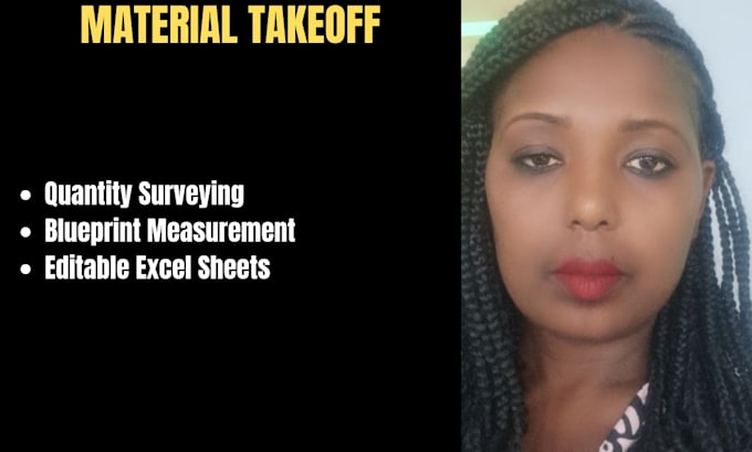 do  material takeoff and quantity surveying from blueprints