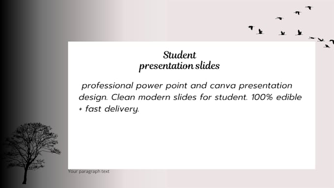 design simple student presentation in powerpoint and canva