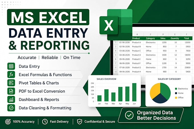 create excel reports and dashboards