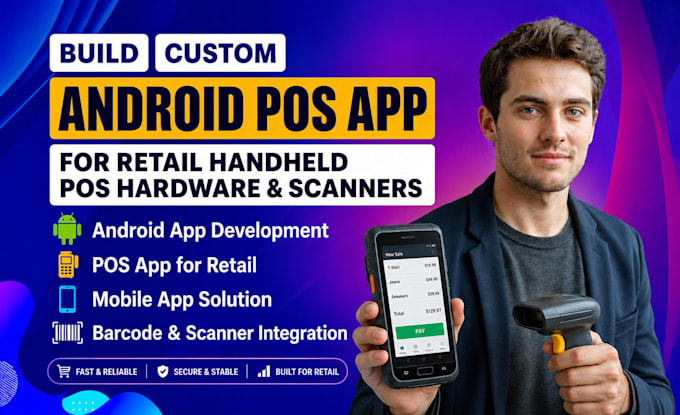 develop android app pos app barcode scanner software