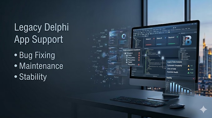 fix, maintain, or debug your legacy delphi desktop application