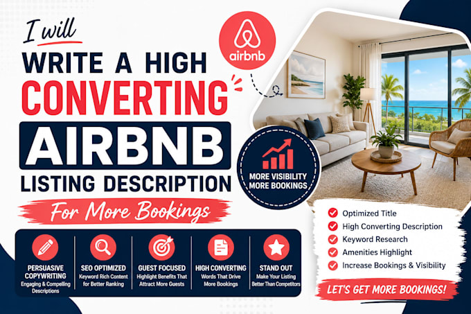 write a high converting airbnb listing description for more bookings