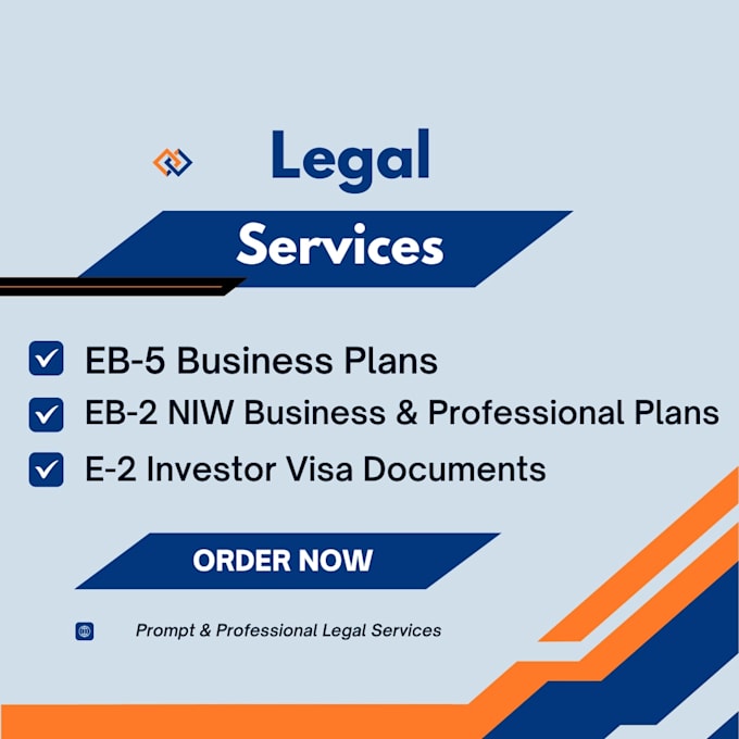create eb5 business plan, e2 visa legal documents and eb2niw professional plan