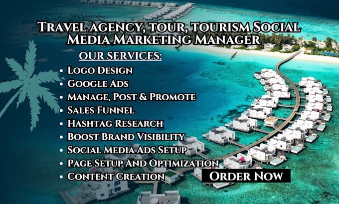 Be your travel agency, tour and tourism social media marketing manager ...