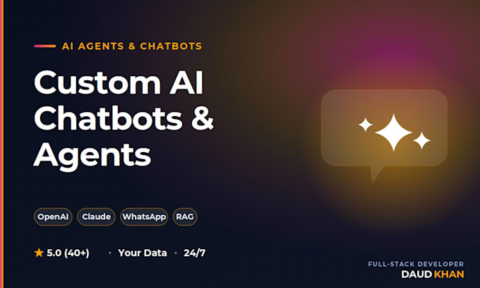 ai chatbot, ai agent and custom gpt using openai and claude