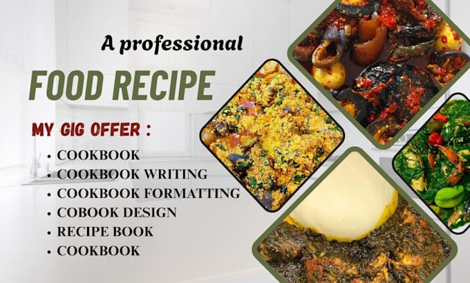 professionally write, design, and format your cookbook
