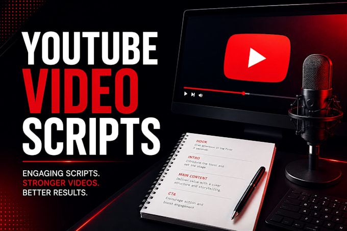 write engaging youtube video scripts for documentary and cash cow channels