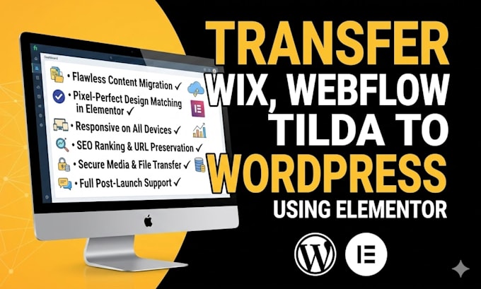 migrate tilda to wordpress wordpress redesign tilda to wp using elementor