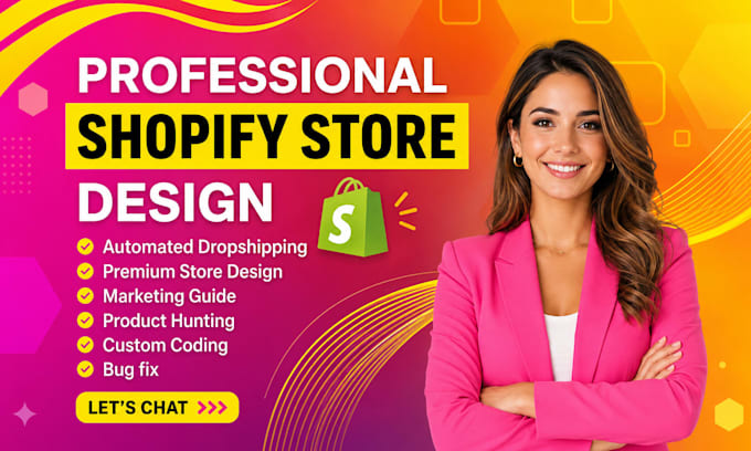setup profitable shopify website or shopify store design