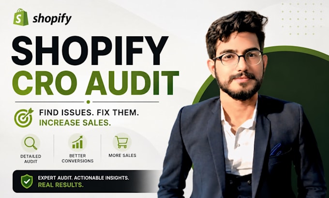 perform shopify UX audit, cro audit to increase conversions