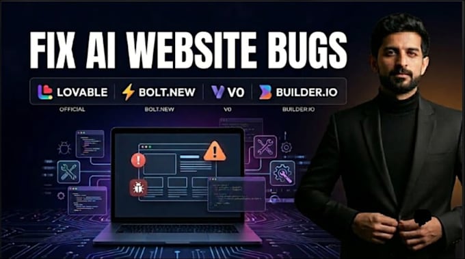fix lovable ai, bolt new and ai generated website bugs