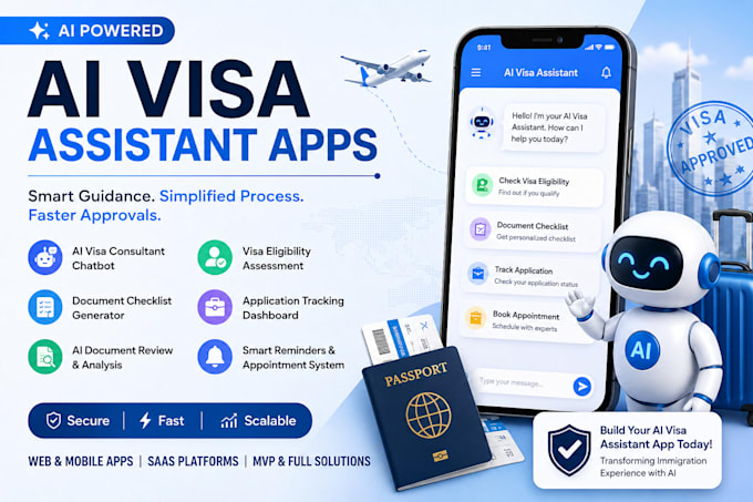 develop ai visa assistant app, ai immgration, ai immigration consultant, ai