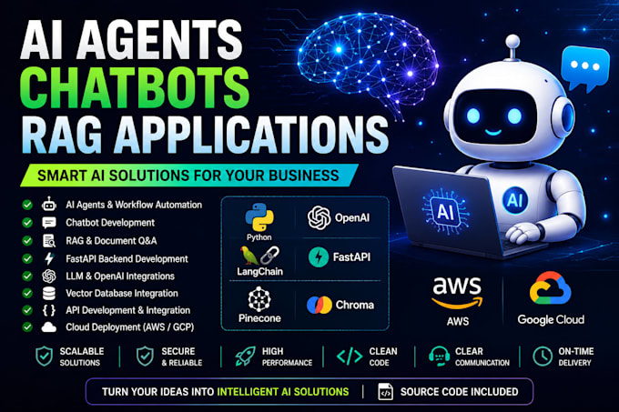 build ai agents chatbots and rag applications using python