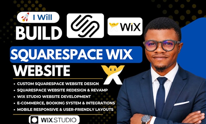 build squarespace website design wix squarespace redesign wix studio landing pag