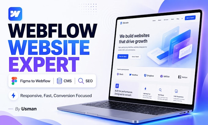 design or develop a responsive webflow website