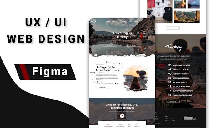 design a modern website UI UX in figma