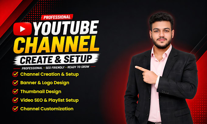 create setup and optimize your youtube channel
