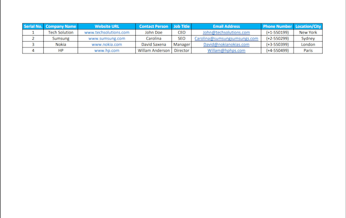 do expert web research and lead generation