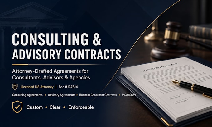 draft a professional consulting master service agreement