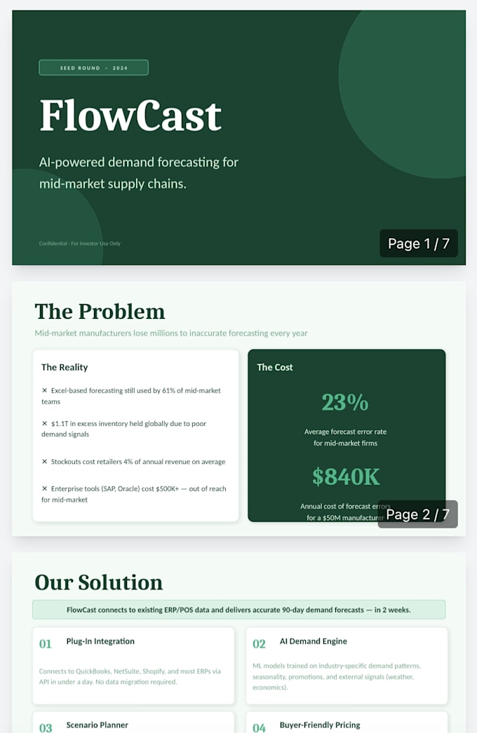 write your investor pitch deck and fundraising documents
