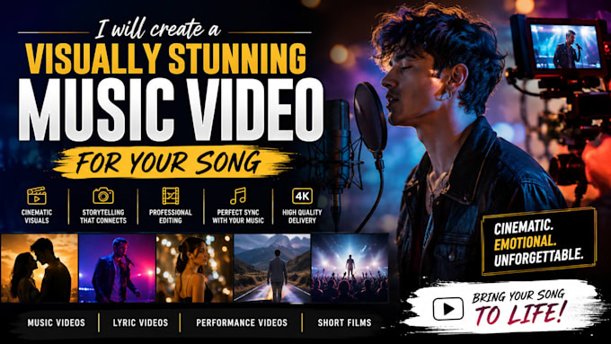 create a visually stunning music video for your song