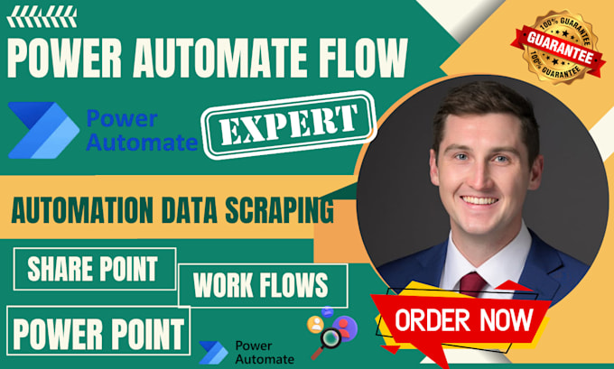 automate business flow using share point power automate