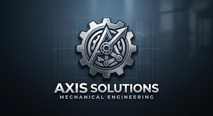 design a professional mechanical logo for your brand