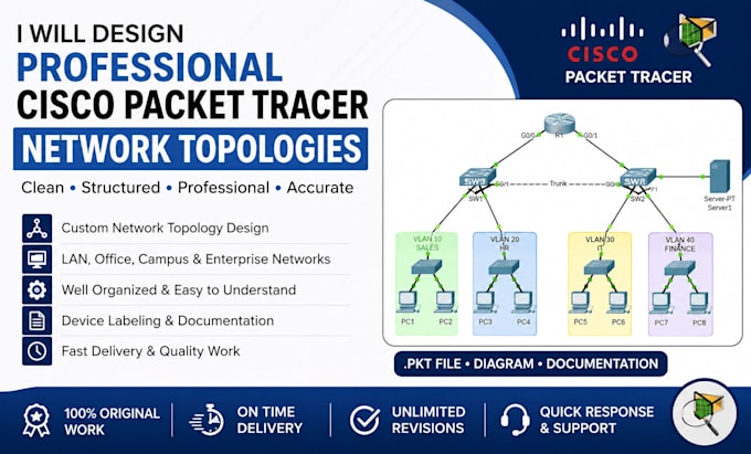 design professional cisco packet tracer network topologies