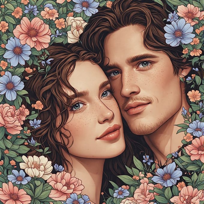 design couple portrait wedding portrait