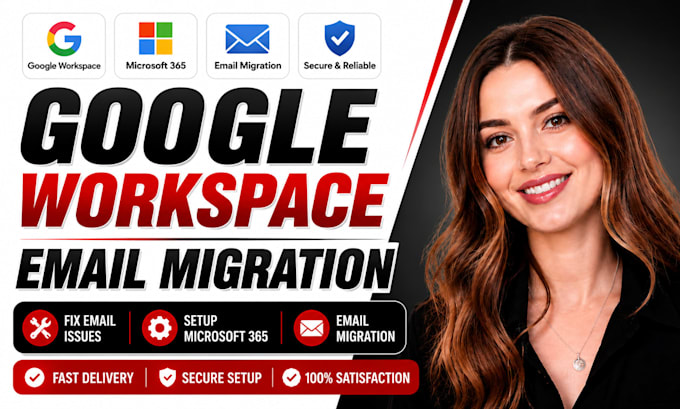 fix google workspace email issues, setup microsoft office 365, email migration