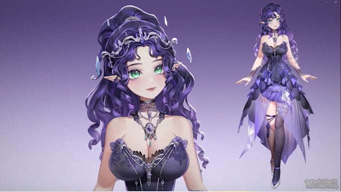 design and rig live 2d vtuber model, 2d vtuber model, live 2d vtuber avatar