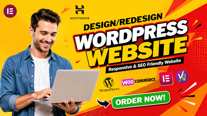 design premium and responsive wordpress website