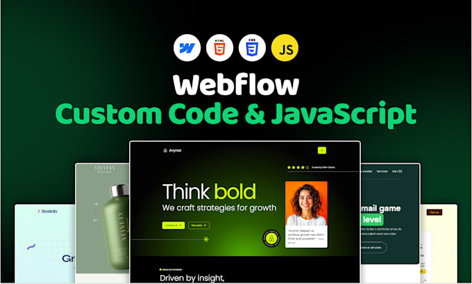 add custom javascript and custom code to your webflow site