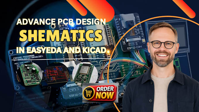 do pcb layout, circuit schematic, esp32, esp8266, stm32, arduino, and iots
