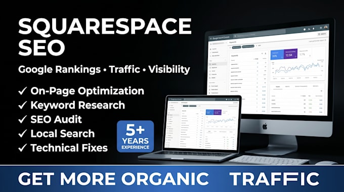 optimize squarespace seo for google rankings, traffic and visibility