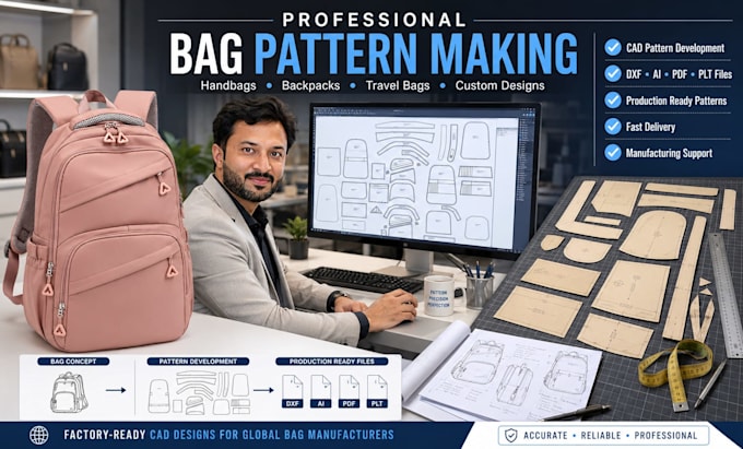 make production ready bag sewing patterns for manufacturers