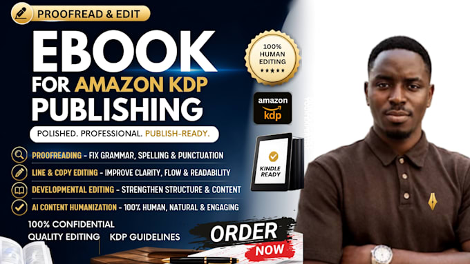 proofread and edit your ebook for amazon kdp publishing