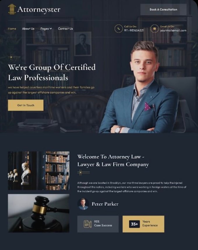 design professional portfolio website in HTML CSS bootstrap js react