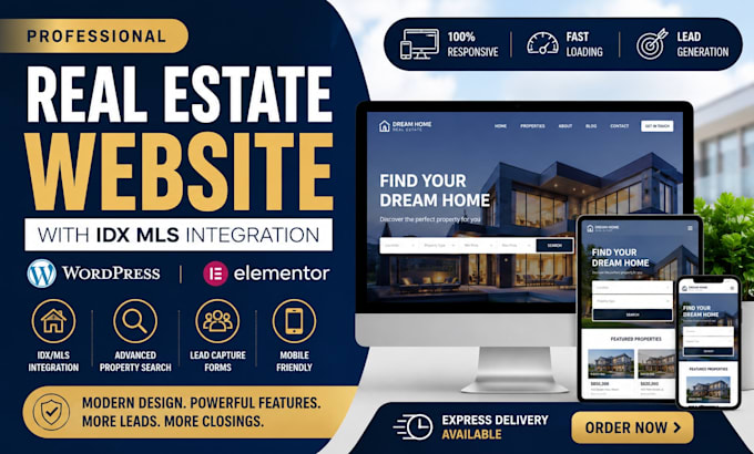 build real estate agent realtor website with idx mls website